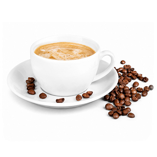 Kaffeetasse mit Kaffeebohnen