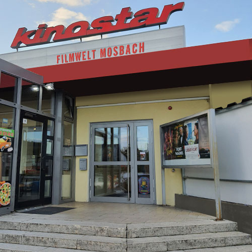 Eingang der Kinostar Filmwelt Mosbach