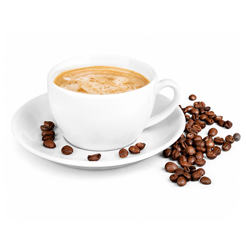 Kaffeetasse mit Kaffeebohnen