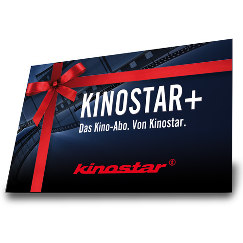 KINOSTAR+ Geschenkkarte mit roter Schleife